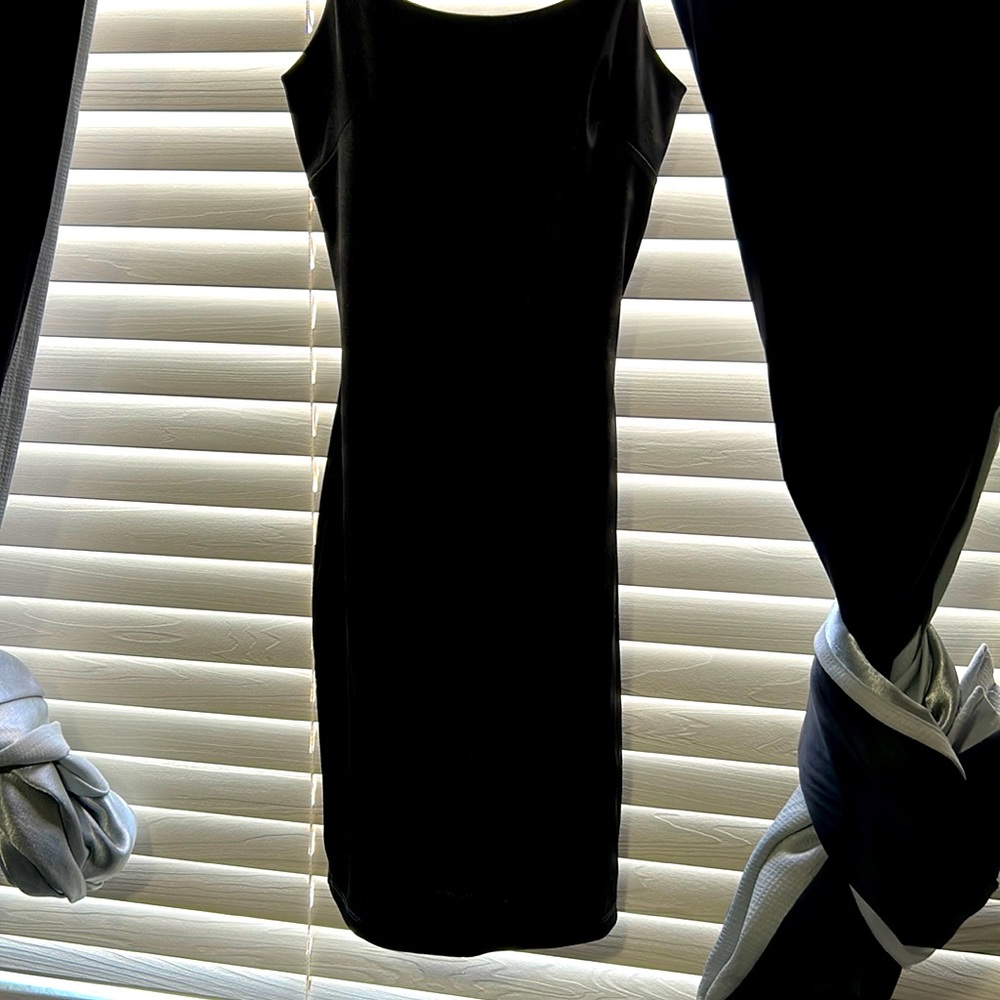 Black silk dress